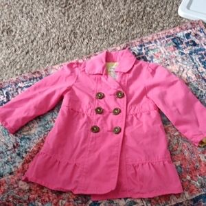Genuine Kids Pink Double-Breasted Spring Jacket